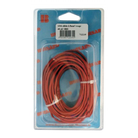 CABLE ROUGE 2.5MM 10M